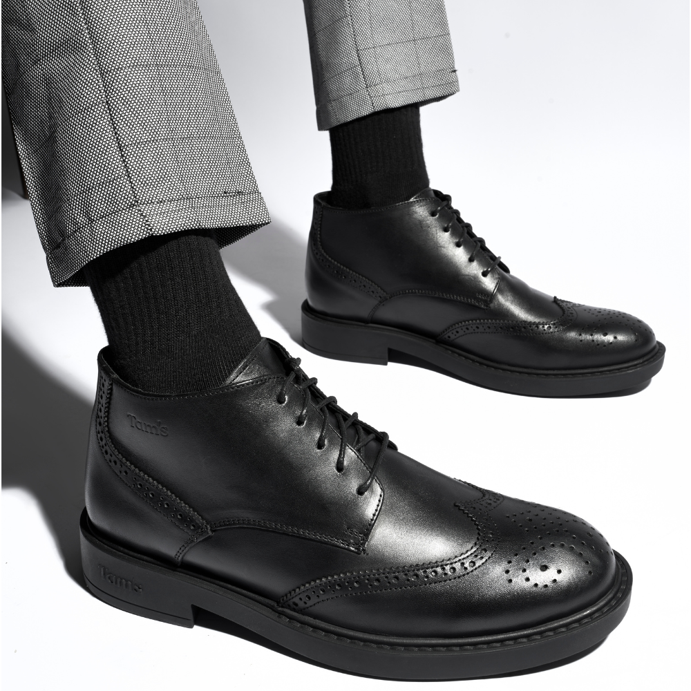 Derby English Boots Leather