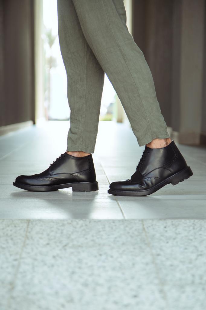 Derby English Boots - Leather