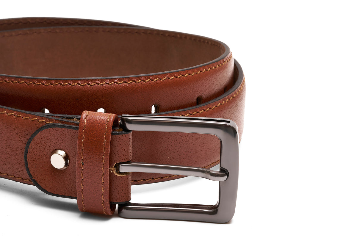 CLASSIC BELT WITH EDGE STITCH