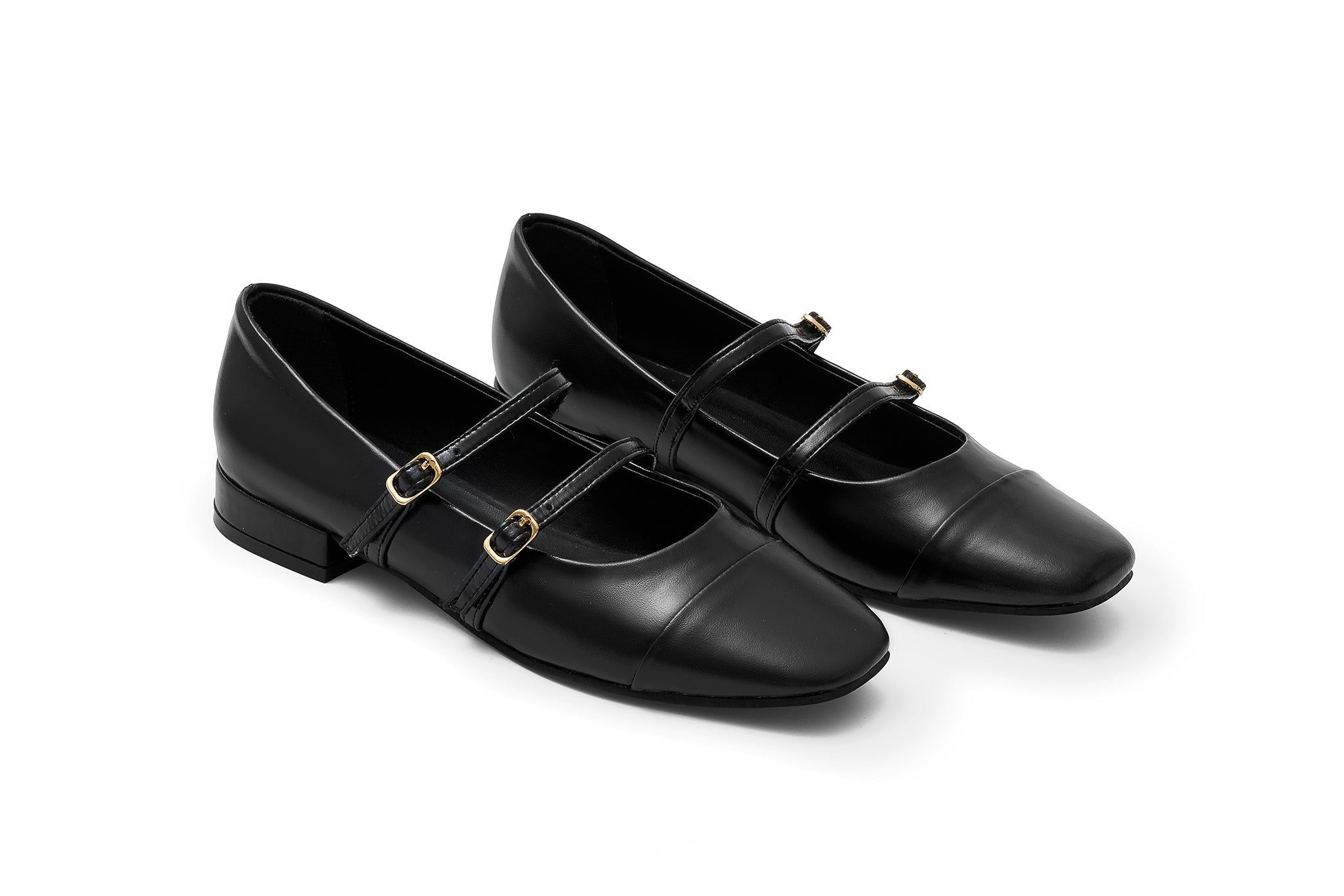Double strap ballerina
