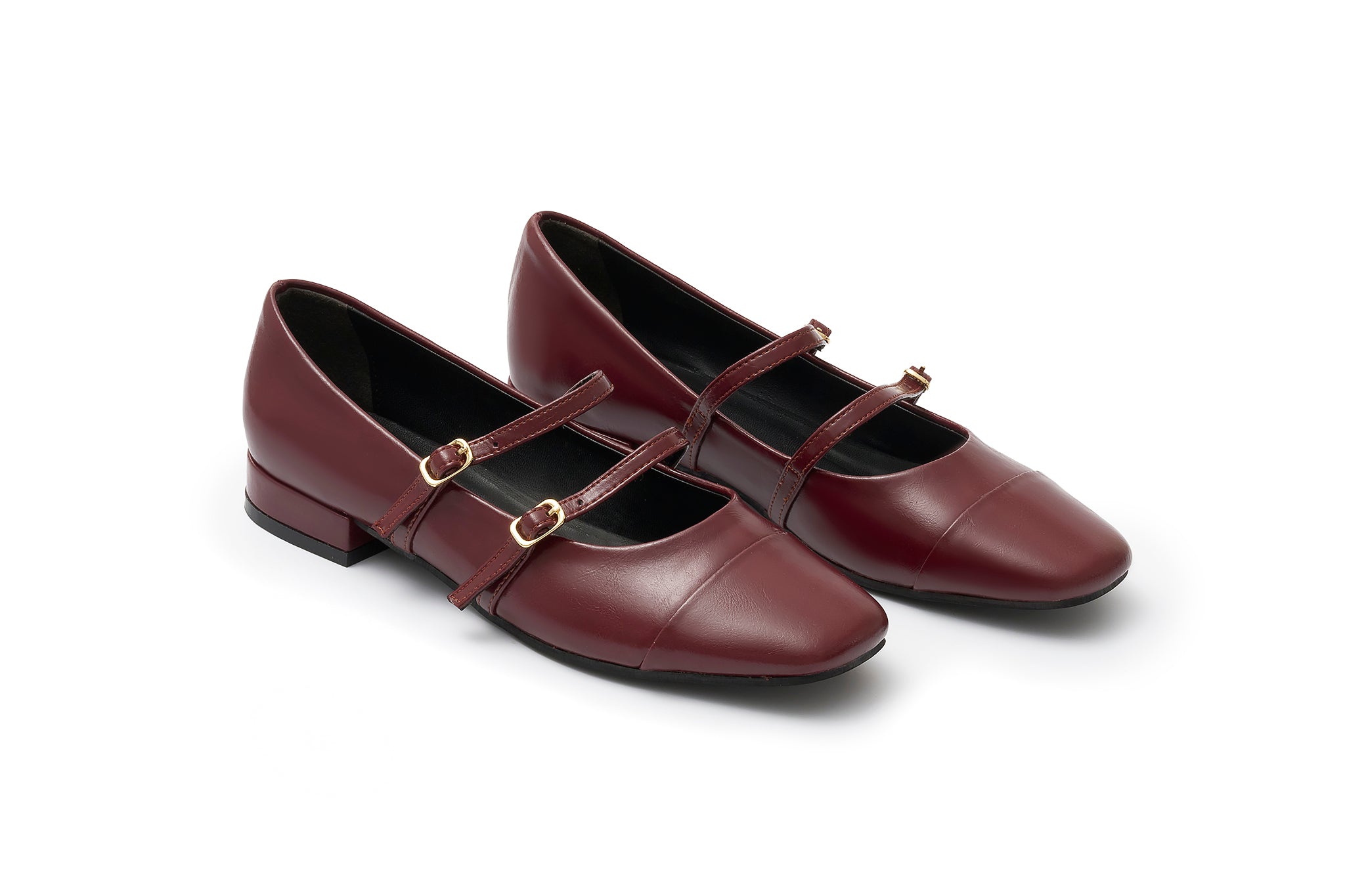 Double strap ballerina
