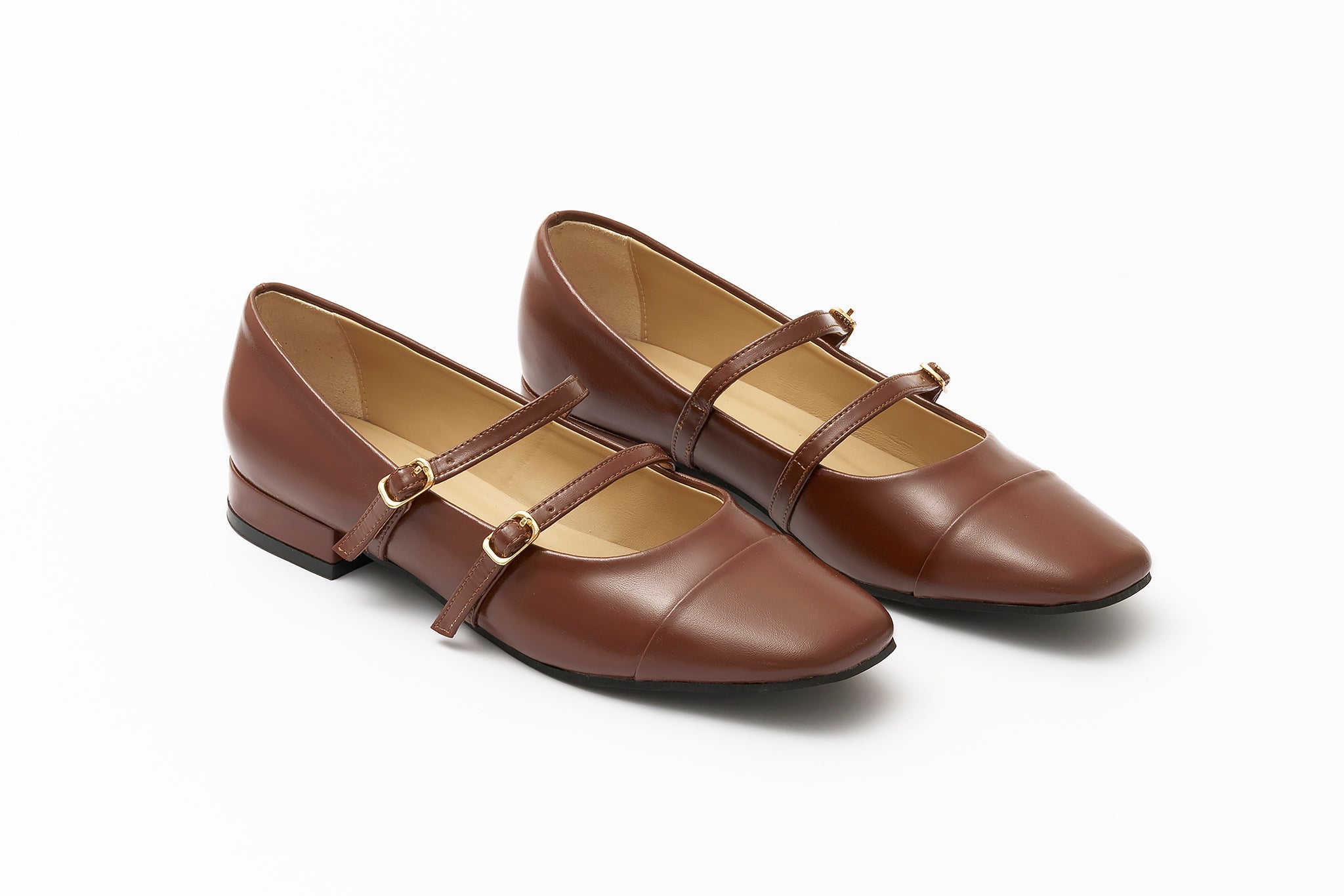 Double strap ballerina